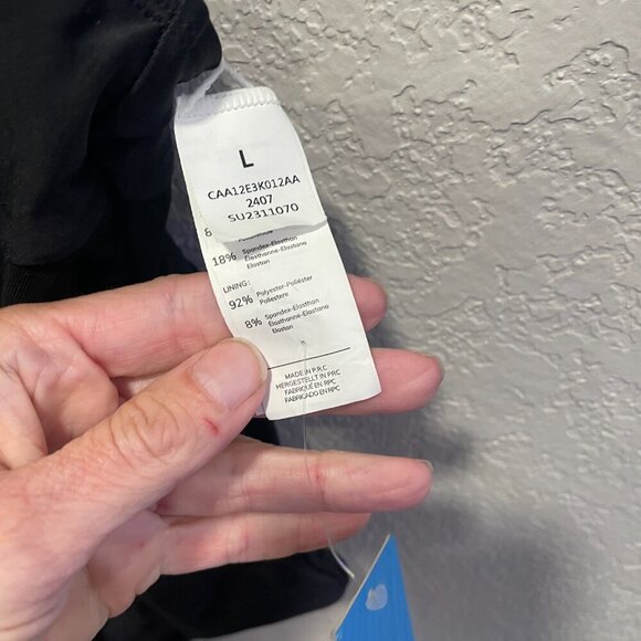 Cupshe Black Criss Cross and Mesh One Piece Swimsuit Large NWT - Picture 2 of 6